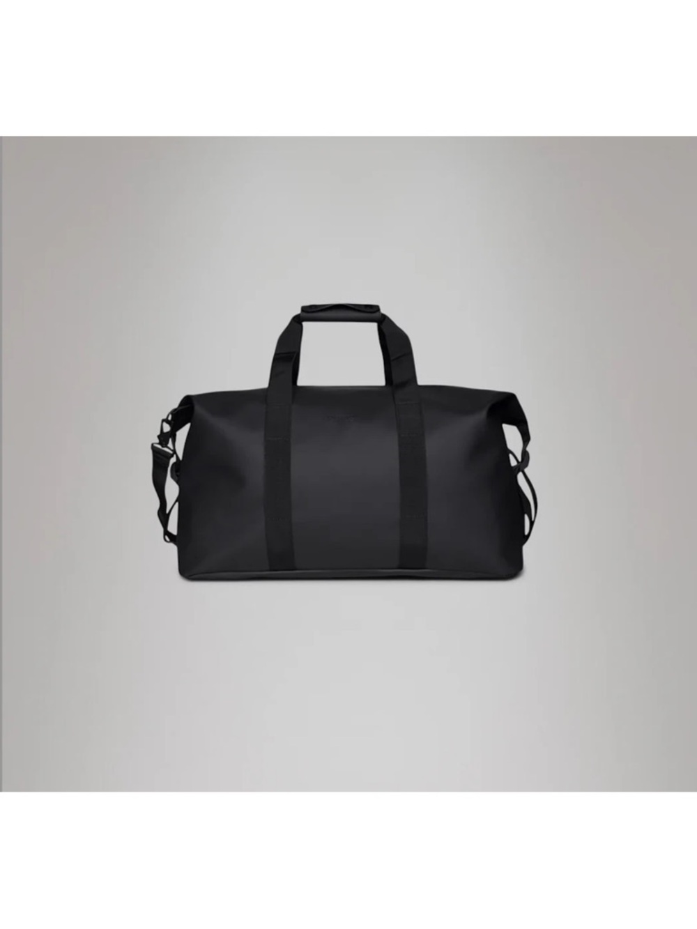 Rains Hilo Weekend Bag Black Men's Duffle Bag with Shoulder Strap